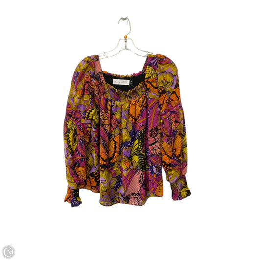 Top Long Sleeve By Anthropologie In Multi-colored, Size: Xxs
