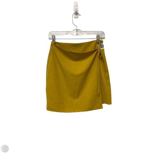 Skirt Mini & Short By Sugar Lips In Yellow, Size: S
