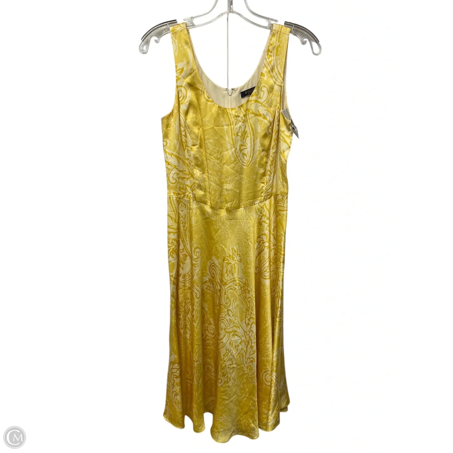 Dress Casual Midi By Brooks Brothers In Yellow, Size: 4
