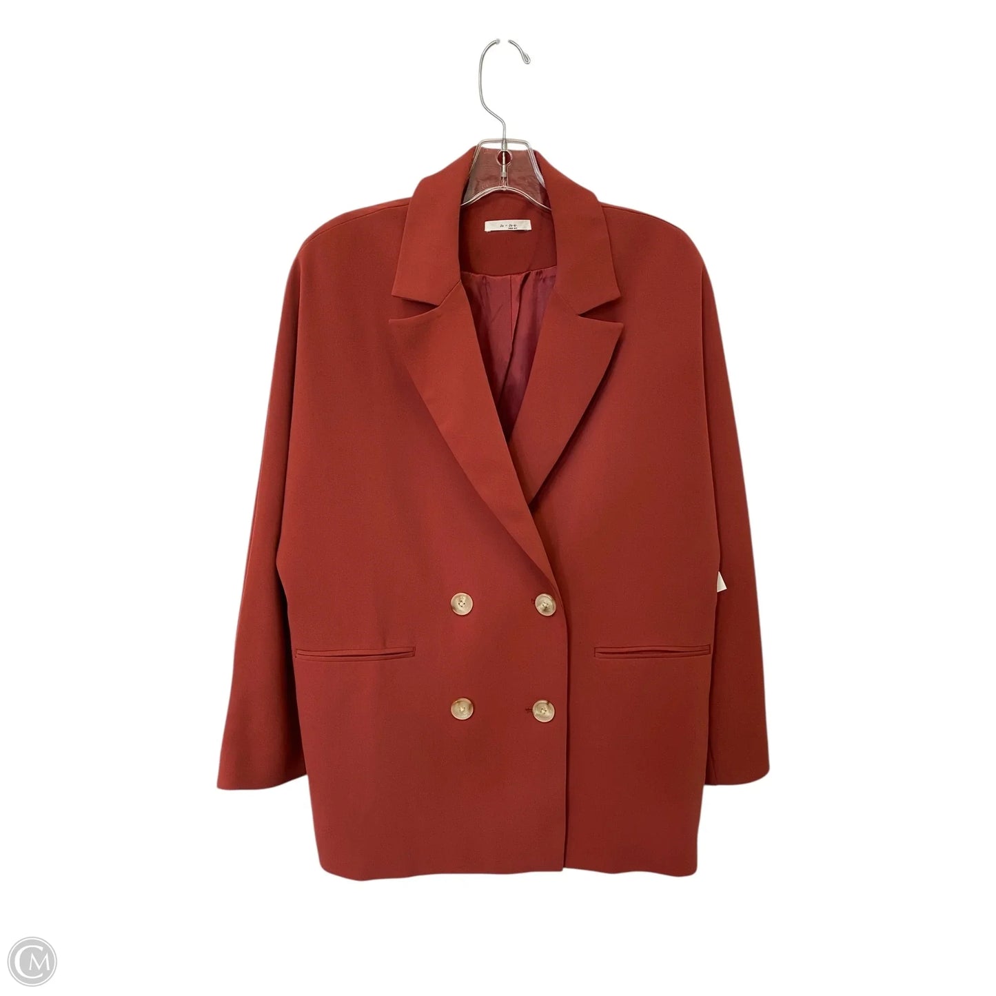 Blazer By Clothes Mentor In Red, Size: M