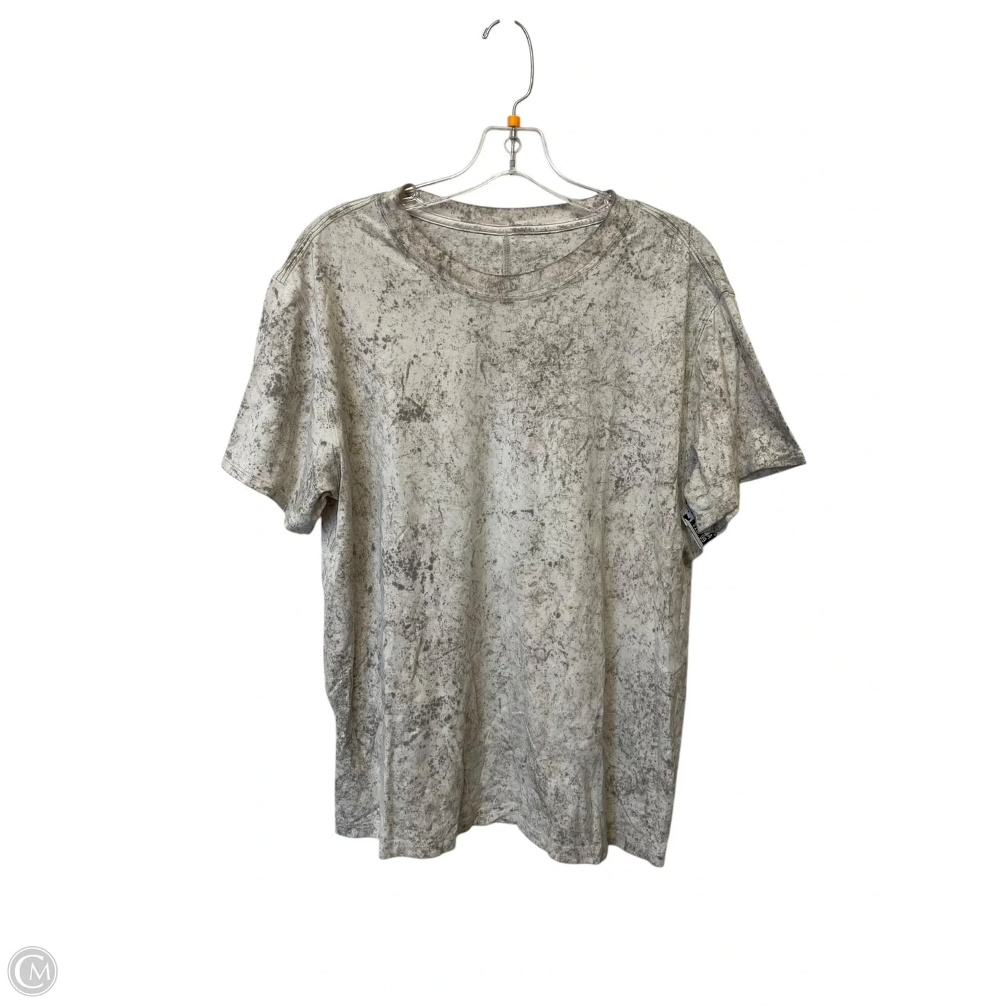 Top Short Sleeve By Lululemon In Tie Dye Print, Size: M