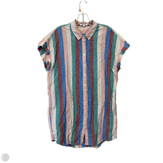 Dress Casual Short By Madewell In Striped Pattern, Size: L