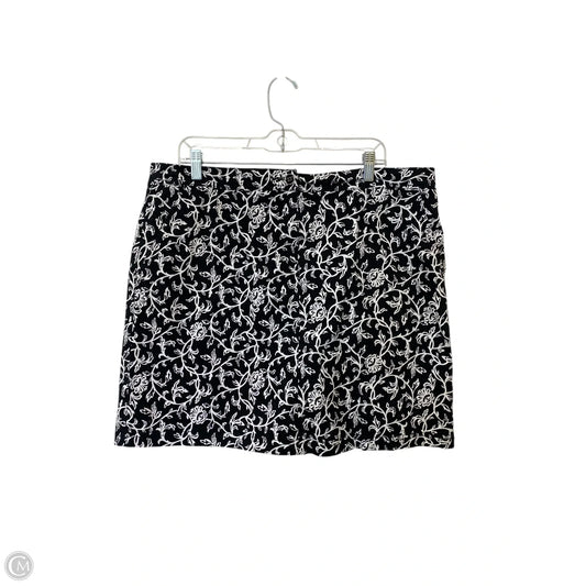 Skort By Karen Scott In Black, Size: 16