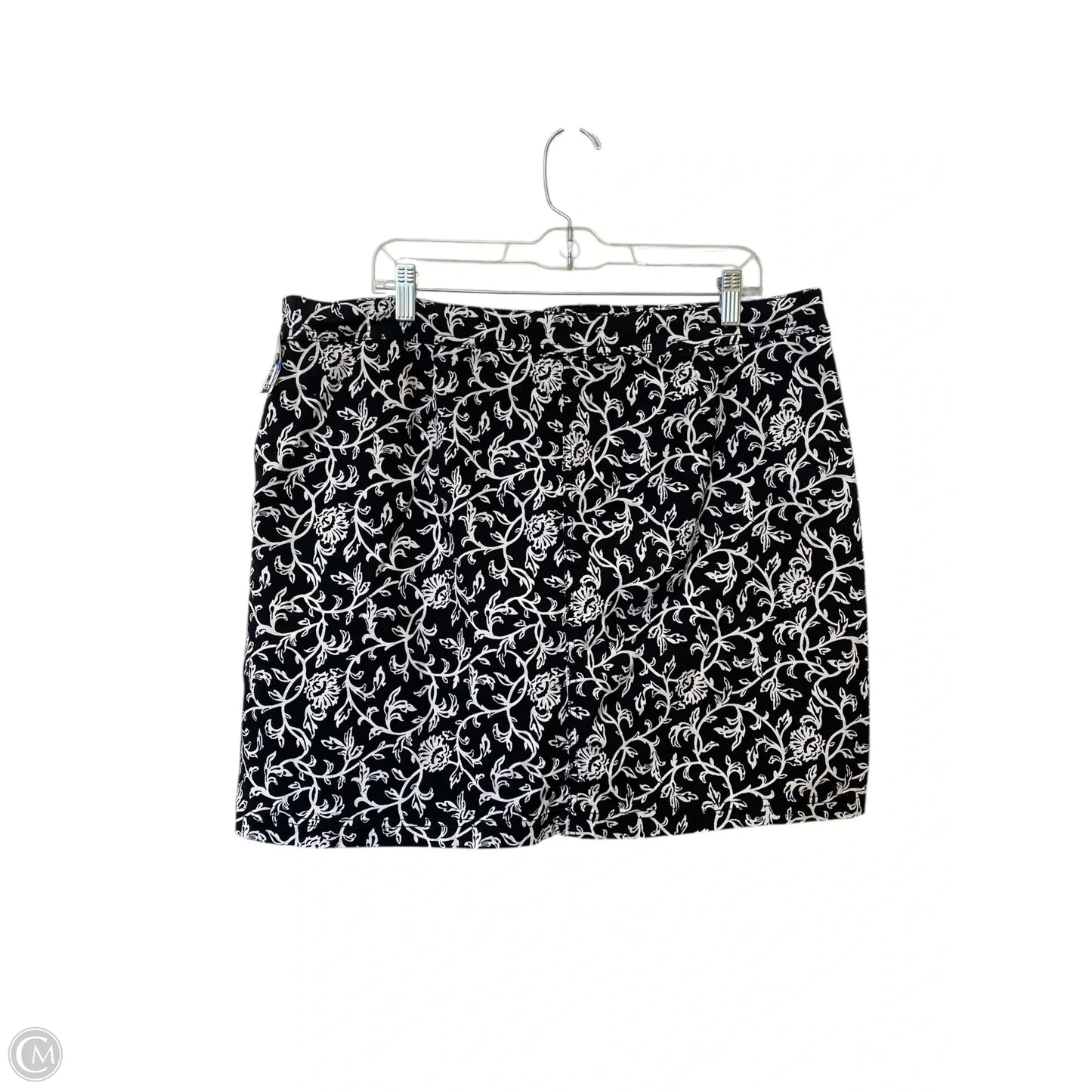 Skort By Karen Scott In Black, Size: 16
