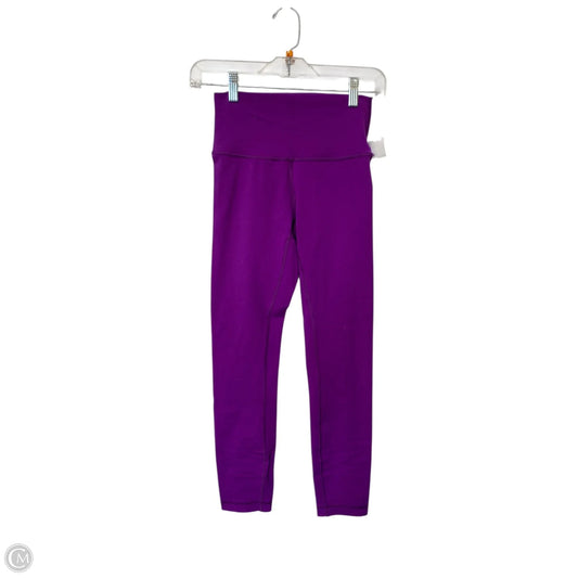 Athletic Leggings By Lululemon In Purple, Size: 4