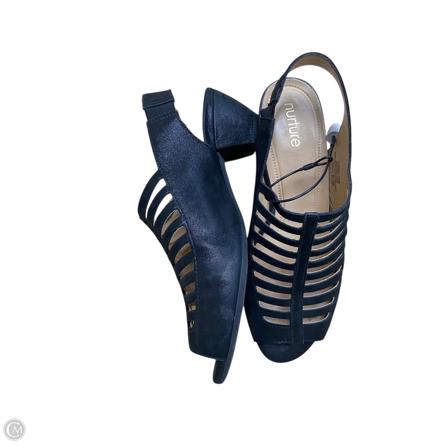 Shoes Heels Block By Nurture In Black, Size: 6.5