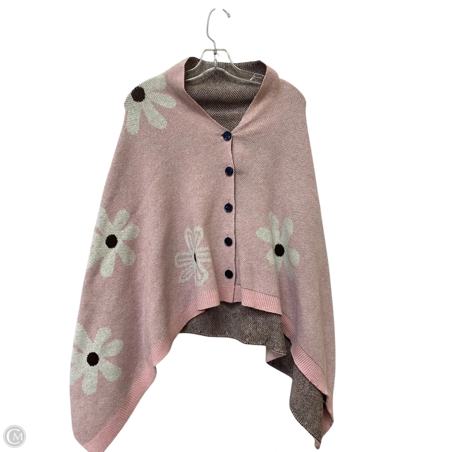Poncho By Cmf In Pink, Size: M