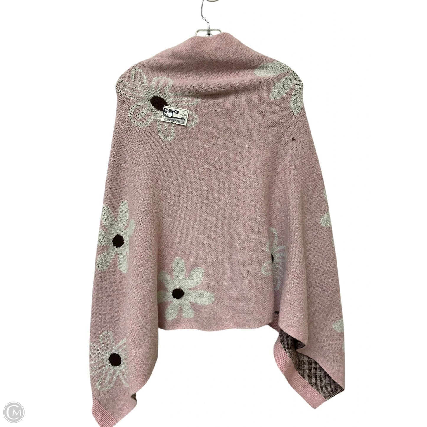 Poncho By Cmf In Pink, Size: M