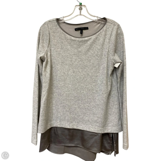 Top Long Sleeve By White House Black Market In Grey, Size: S