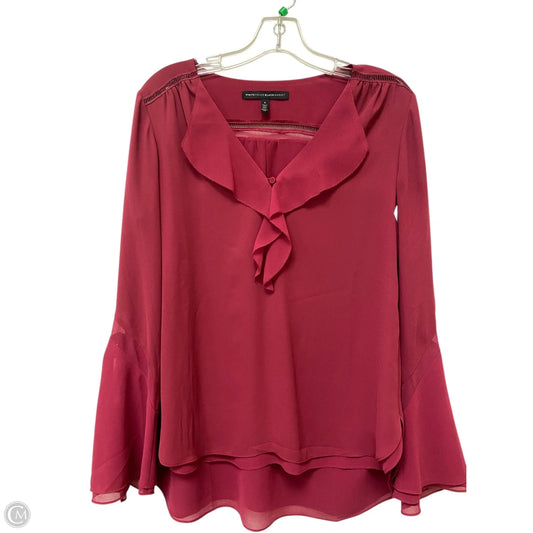 Top Long Sleeve By White House Black Market In Pink, Size: 6