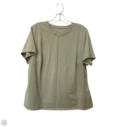 Top Short Sleeve Basic By A New Day In Green, Size: Xxl