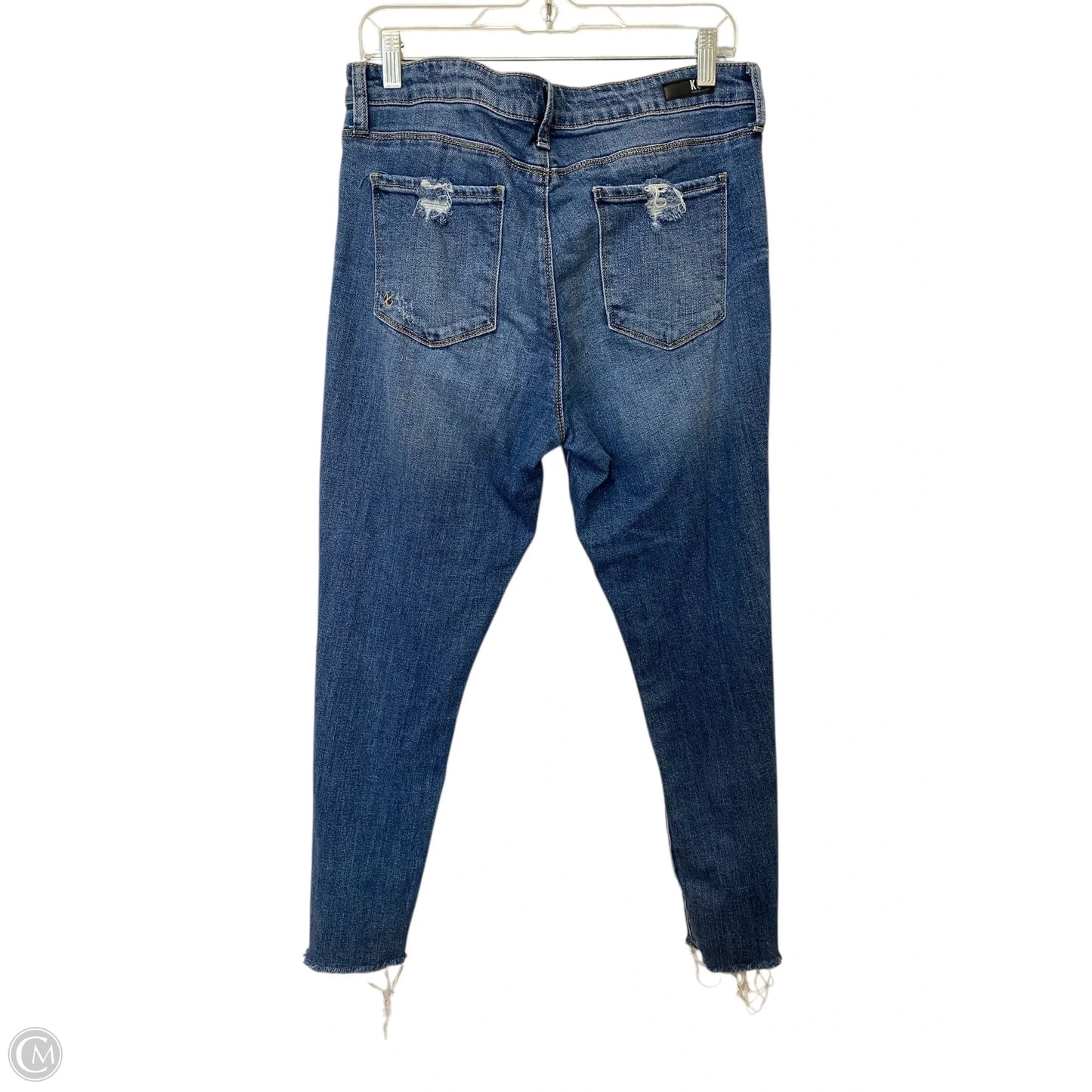 Jeans Straight By Kut In Blue Denim, Size: 12