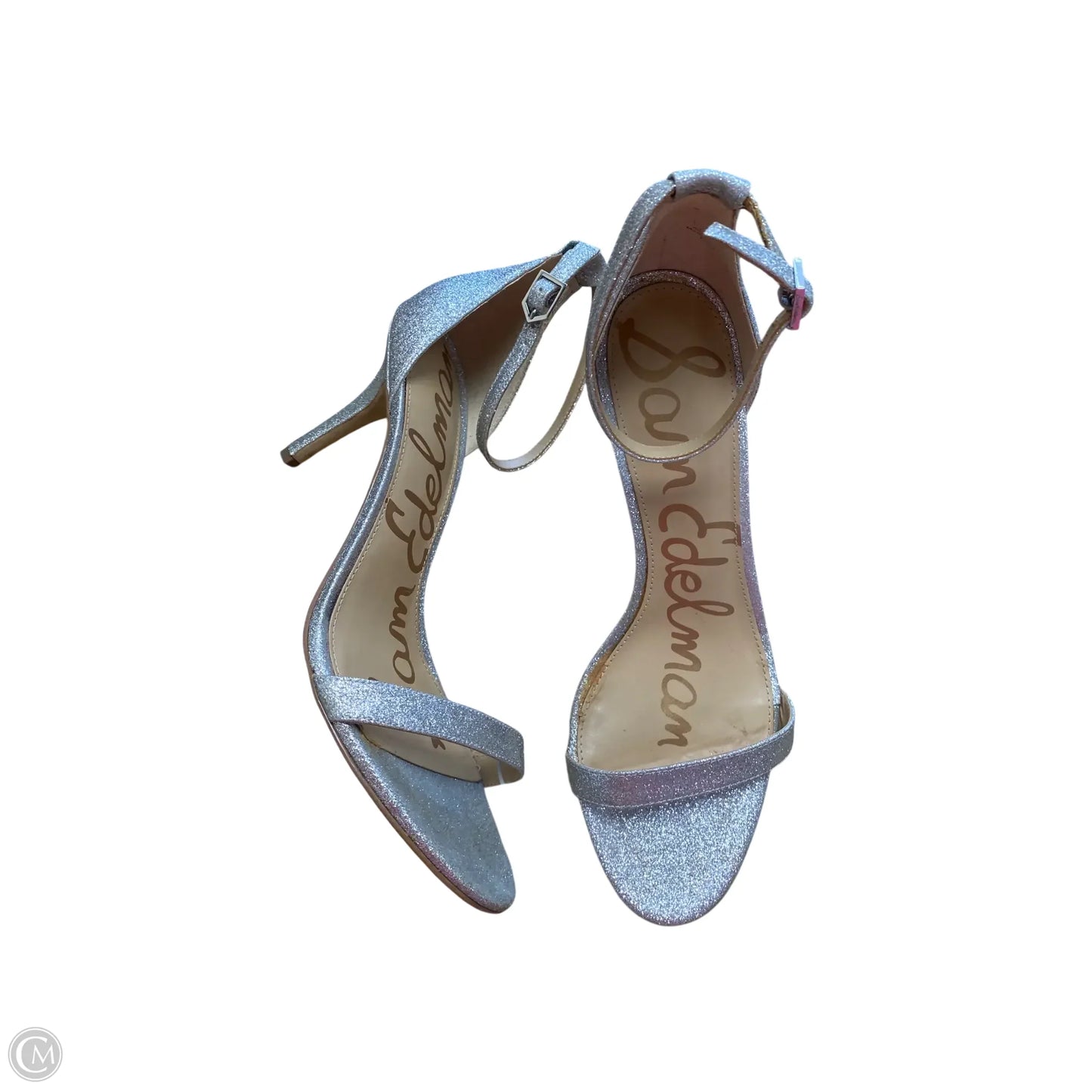 Shoes Heels Stiletto By Sam Edelman In Silver, Size: 10