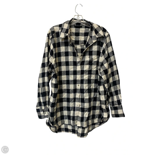 Top Long Sleeve By Lane Bryant In Plaid Pattern, Size: 16