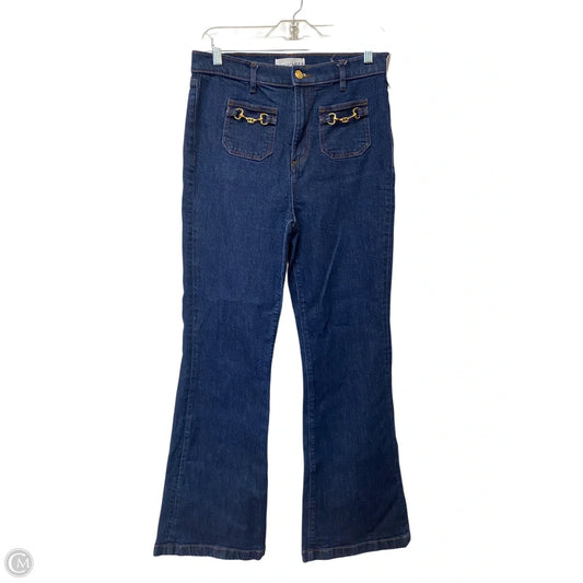 Jeans Boot Cut By Loft In Blue Denim, Size: 4
