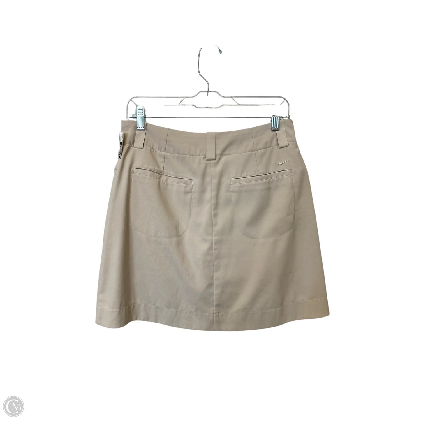 Athletic Skort By Nike Apparel In Tan, Size: 4