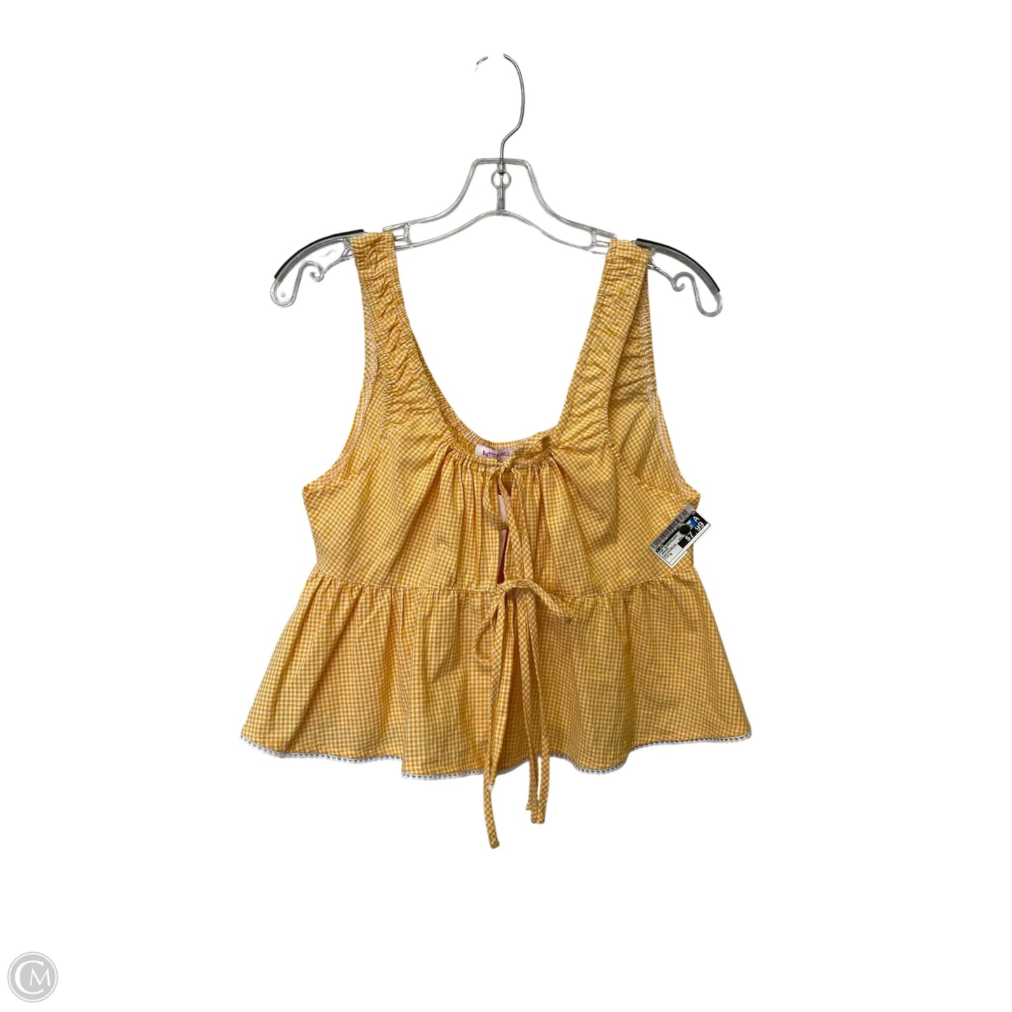 Top Sleeveless By Cme In Orange, Size: M