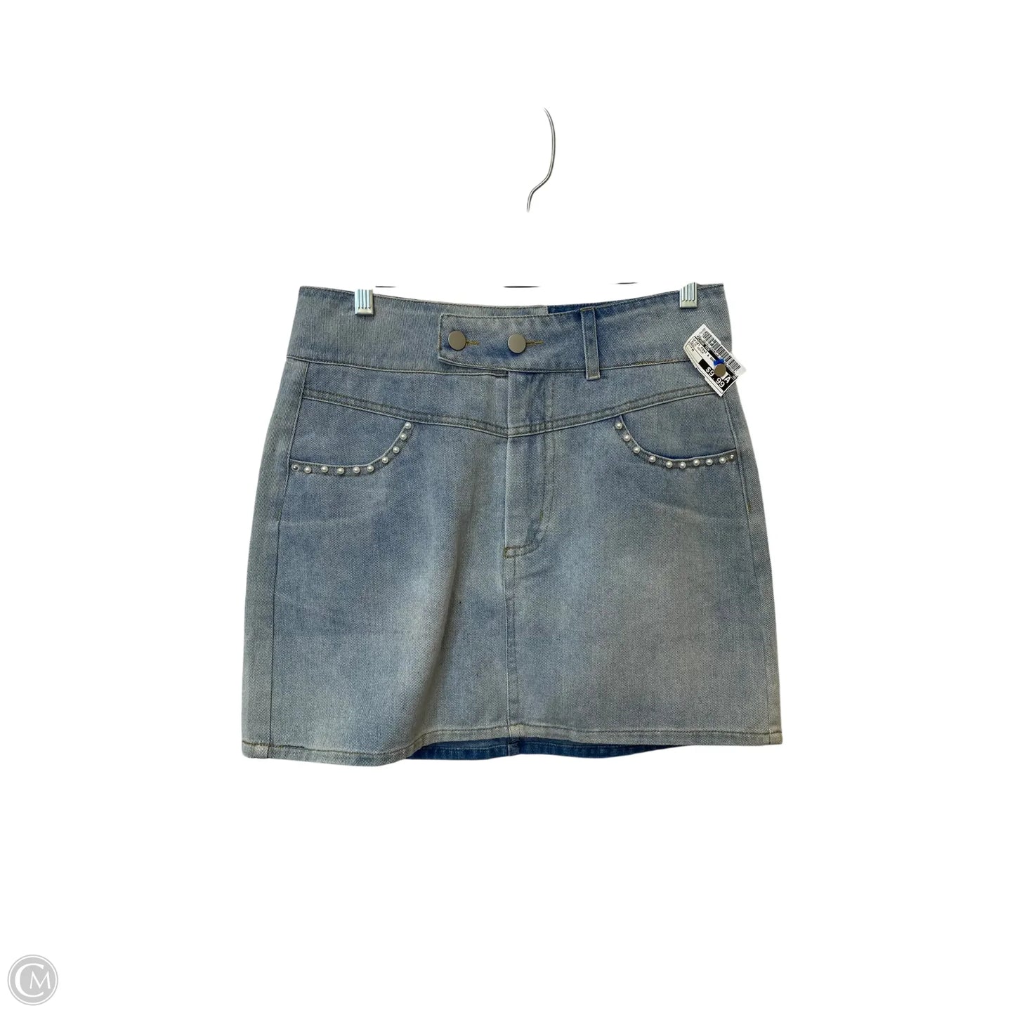 Skirt Mini & Short By Cloud Ten In Blue Denim, Size: M
