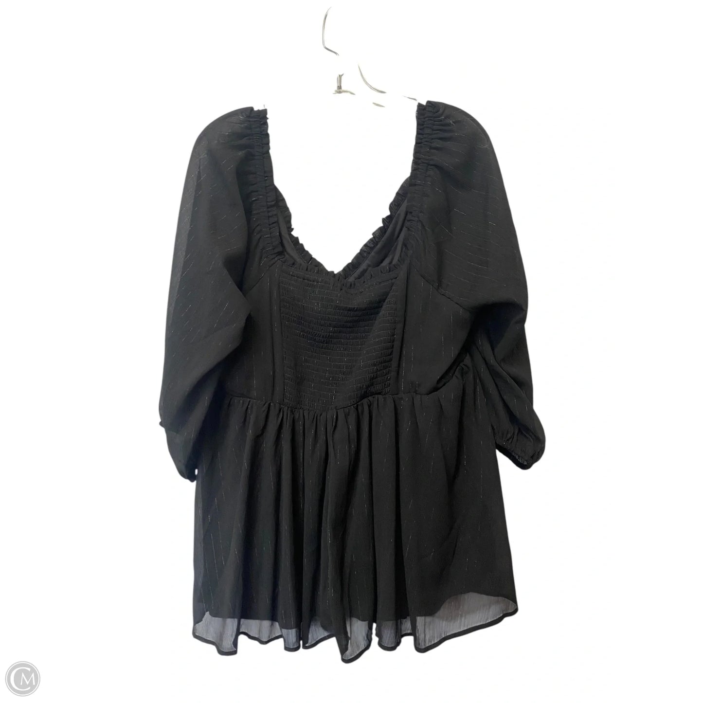 Top Long Sleeve By Torrid In Black, Size: 3x