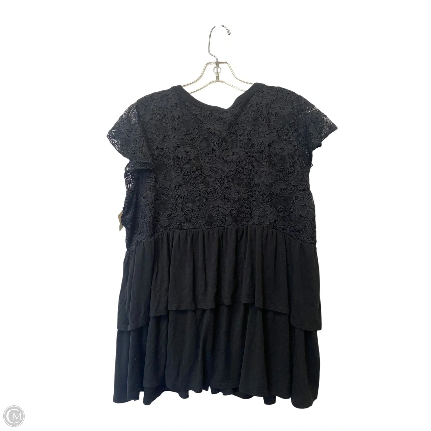 Top Short Sleeve By Torrid In Black, Size: 2x