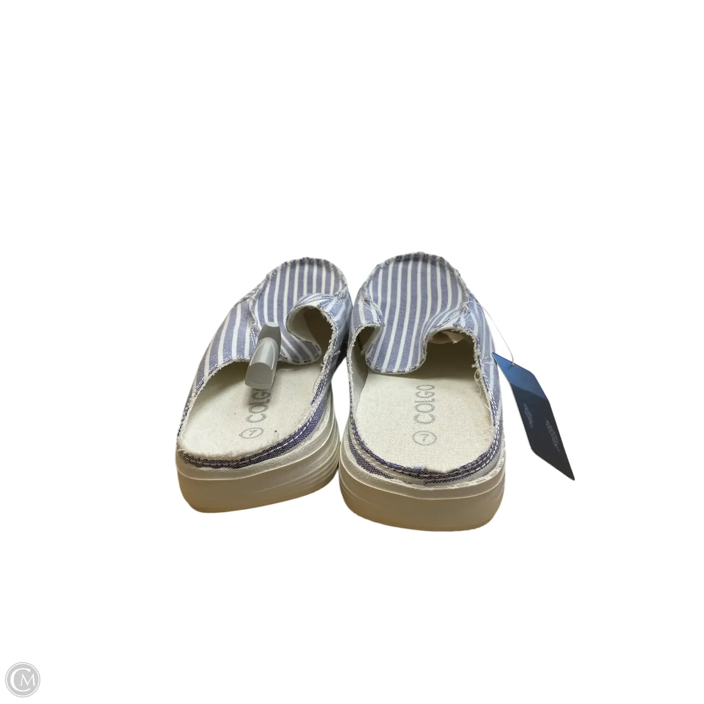 Shoes Flats By Cme In Striped Pattern, Size: 7