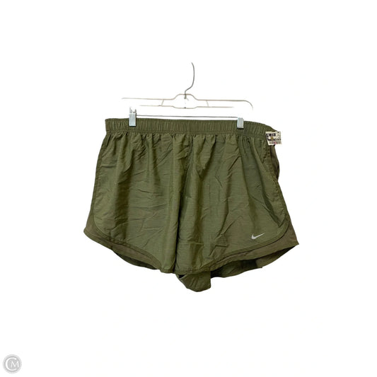 Athletic Shorts By Nike Apparel In Green, Size: 2x