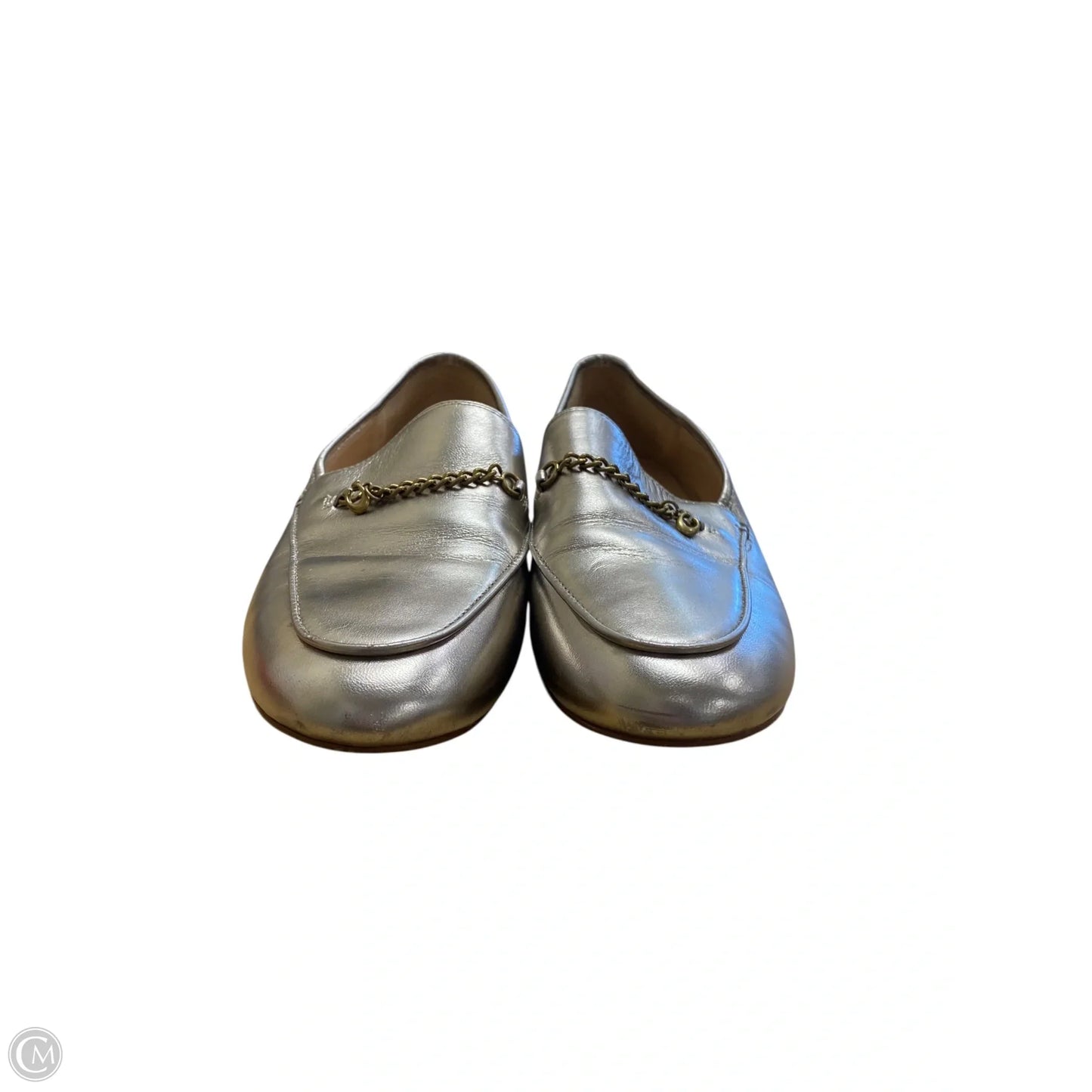 Shoes Designer By Coach In Silver, Size: 7