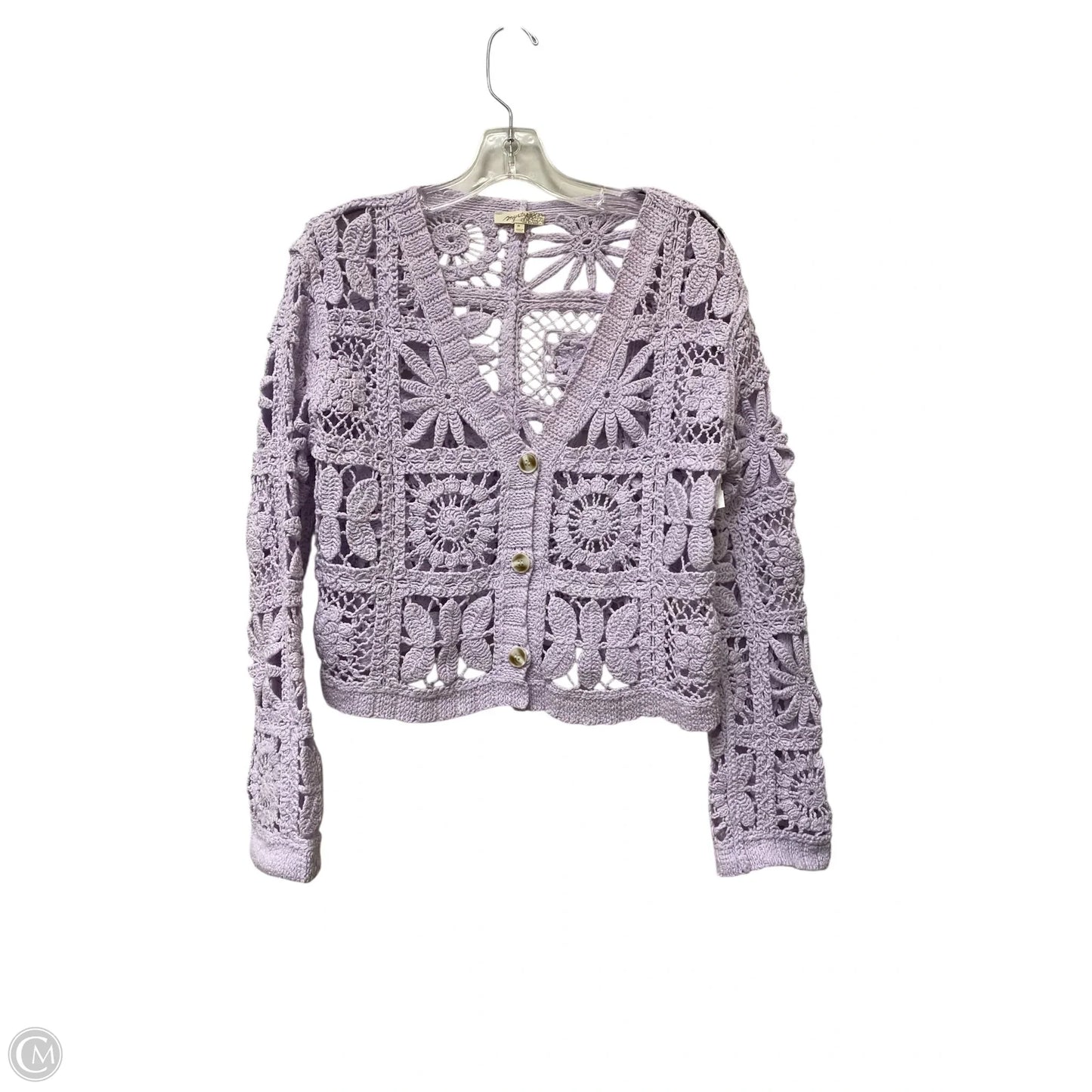 Cardigan By Mystree In Purple, Size: M