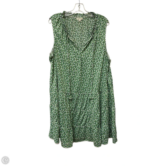 Dress Casual Midi By Max Studio In Green, Size: 2x