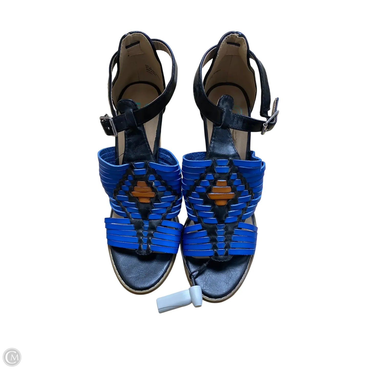 Shoes Heels Block By Clothes Mentor In Blue, Size: 8