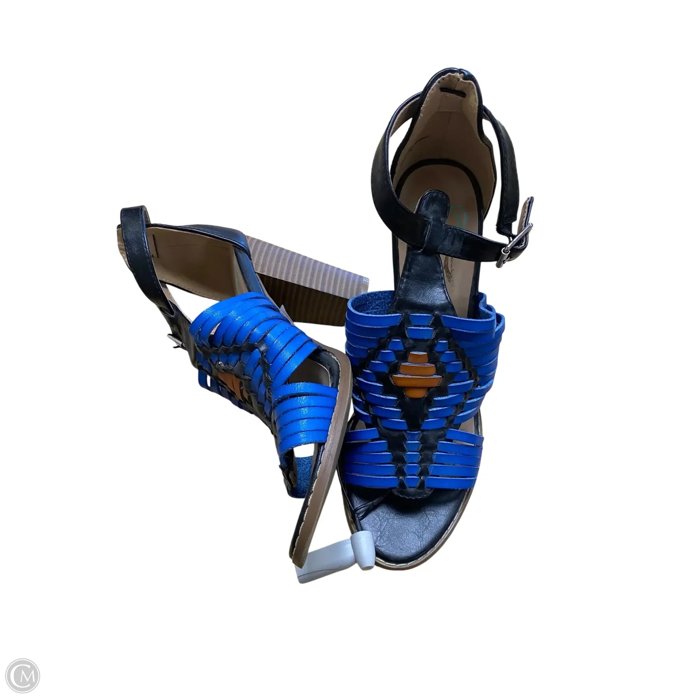 Shoes Heels Block By Clothes Mentor In Blue, Size: 8