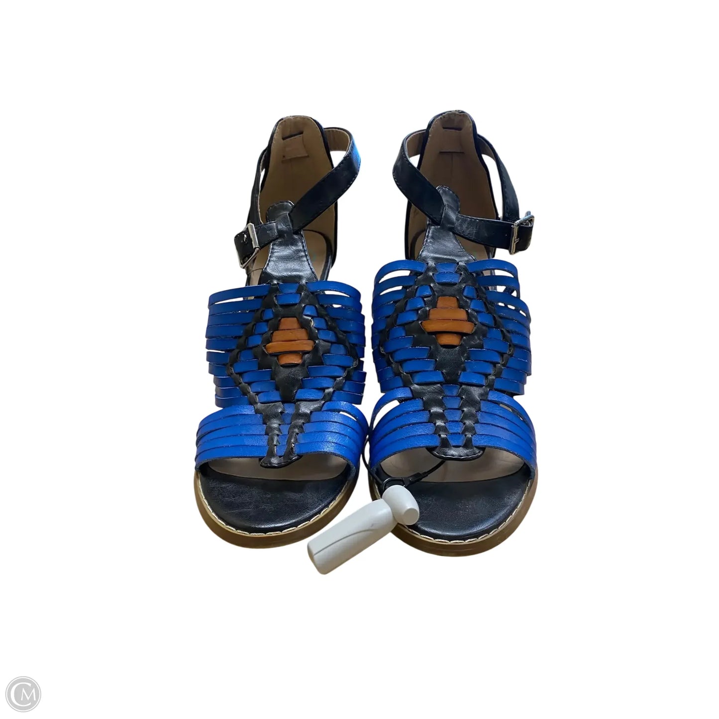 Shoes Heels Block By Clothes Mentor In Blue, Size: 8