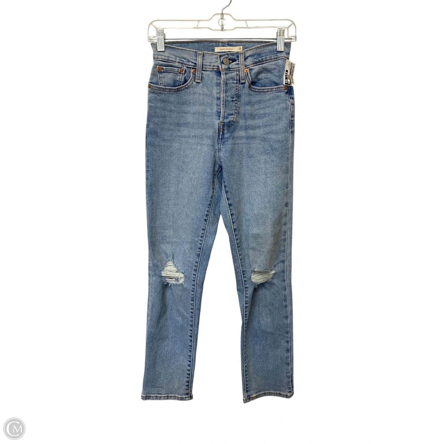 Jeans Straight By Levis In Blue Denim, Size: 0