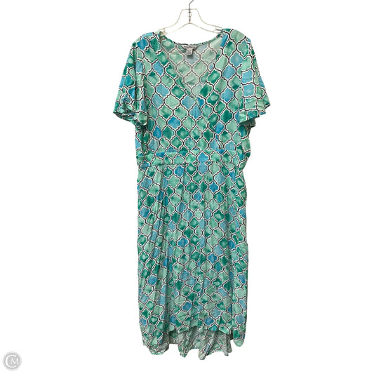 Dress Casual Maxi By Tommy Bahama In Blue, Size: Xl