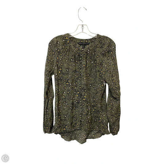 Top Long Sleeve By White House Black Market In Green, Size: S