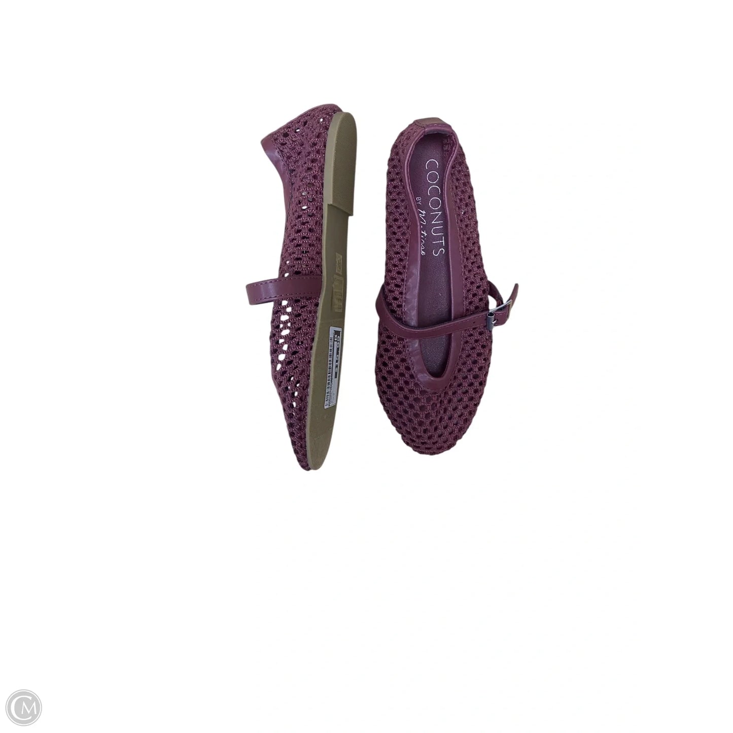 Shoes Flats By Coconuts In Maroon, Size: 7