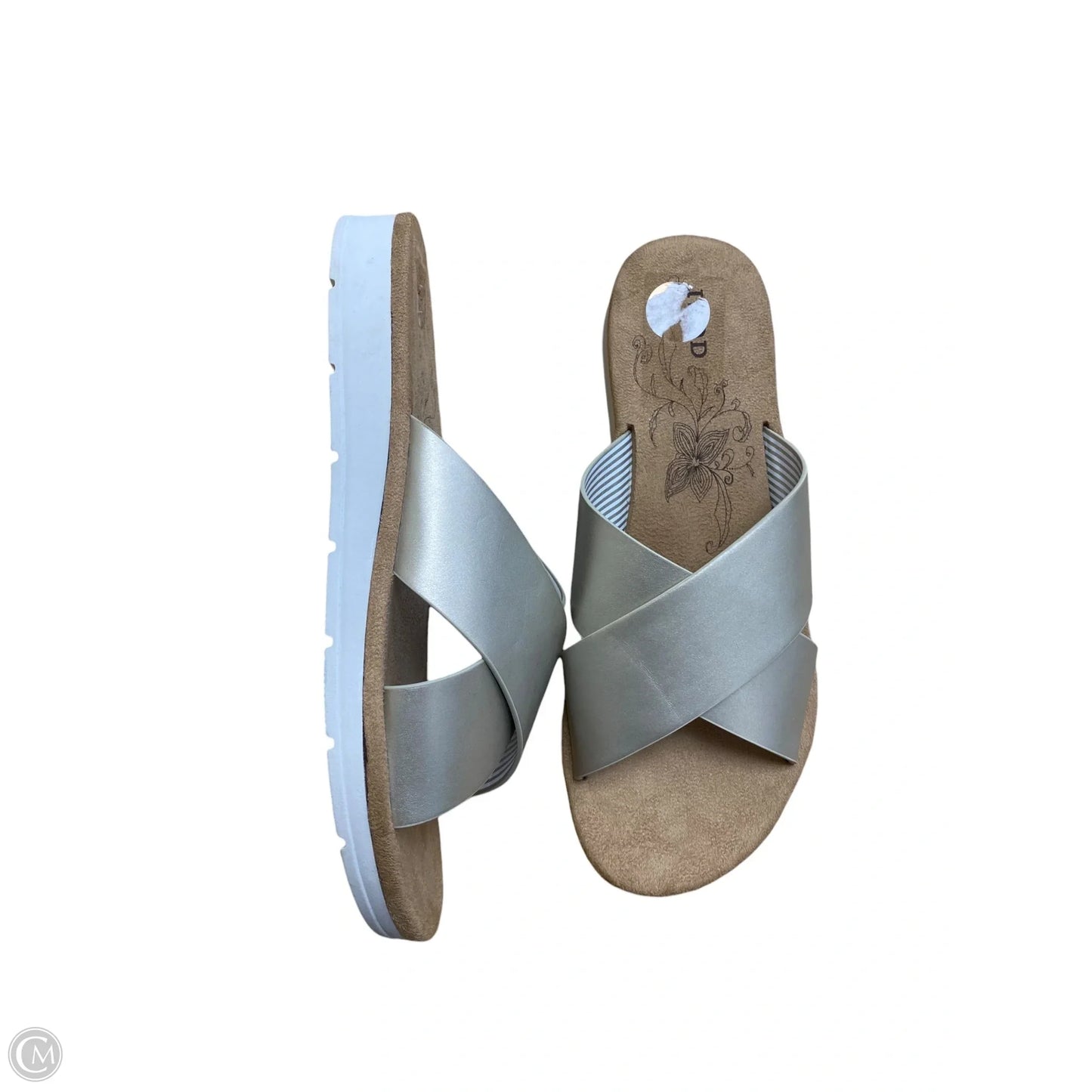 Sandals Flats By Izod In Gold, Size: 7