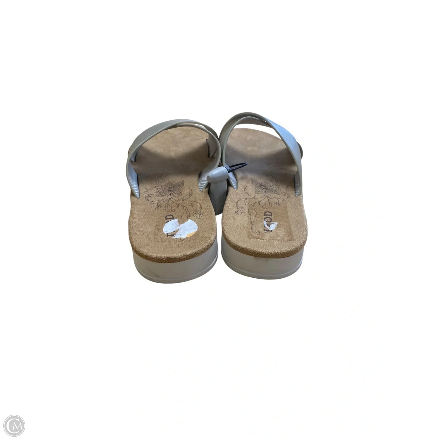 Sandals Flats By Izod In Gold, Size: 7