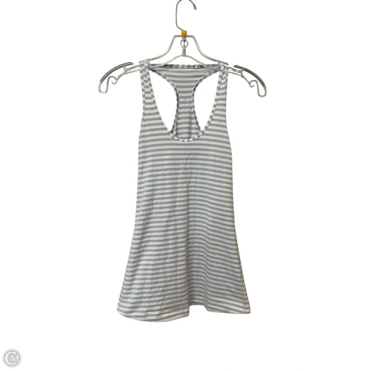 Athletic Tank Top By Lululemon In Striped Pattern, Size: S