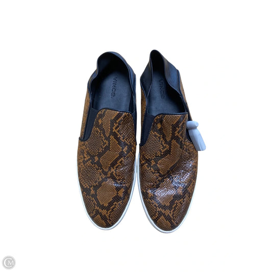 Shoes Flats By Vince In Snakeskin Print, Size: 8