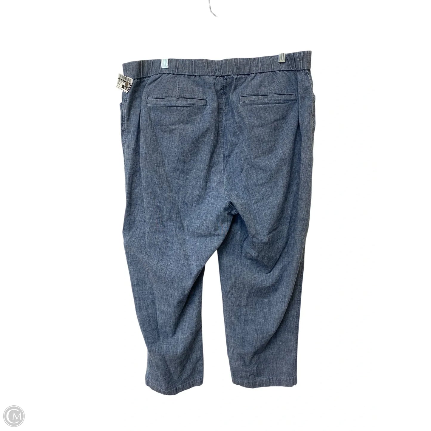 Jeans Straight By Lands End In Blue Denim, Size: 16