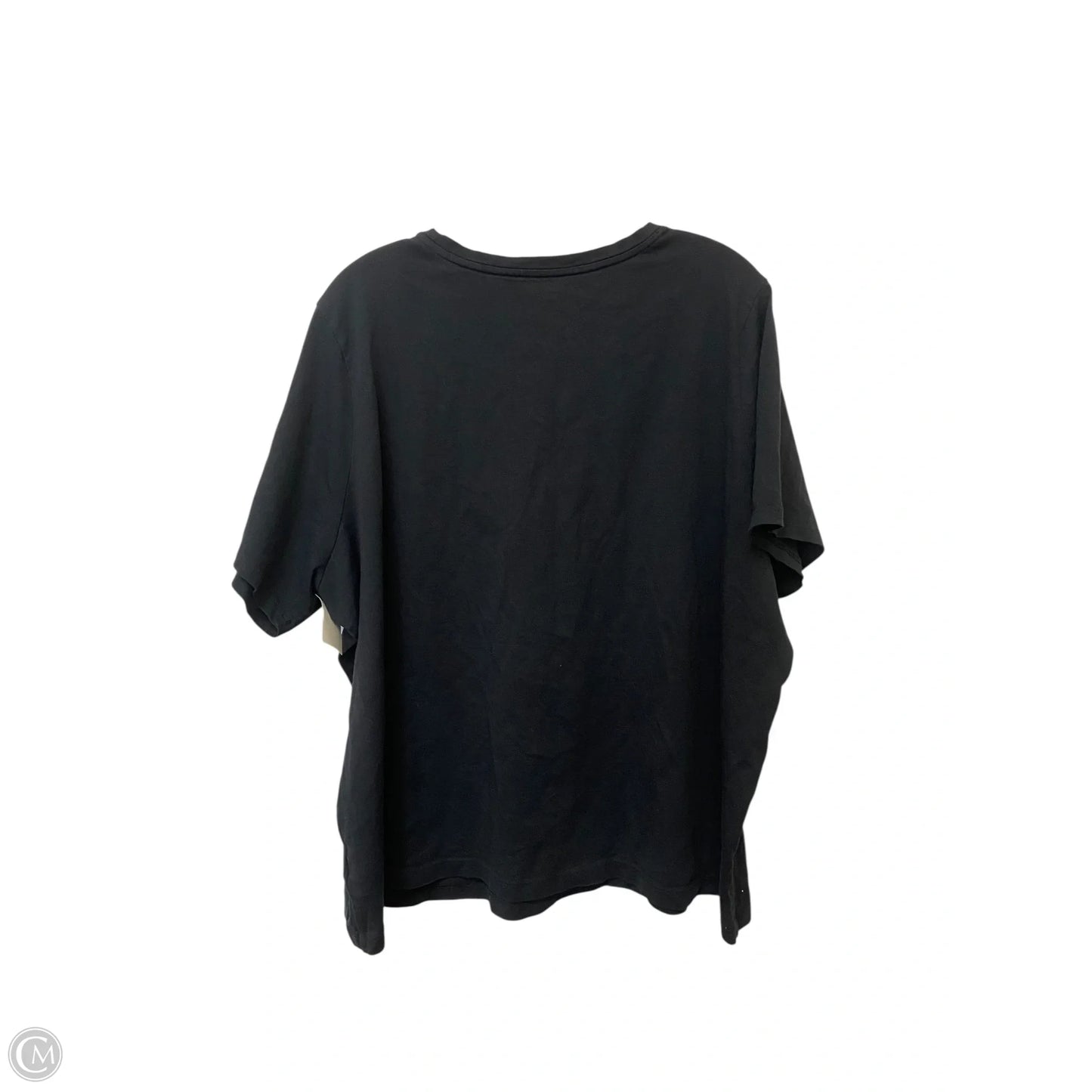 Top Short Sleeve Basic By Lands End In Black, Size: 3x