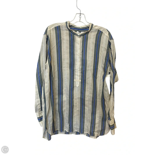 Top Long Sleeve By Vince In Animal Print, Size: 12