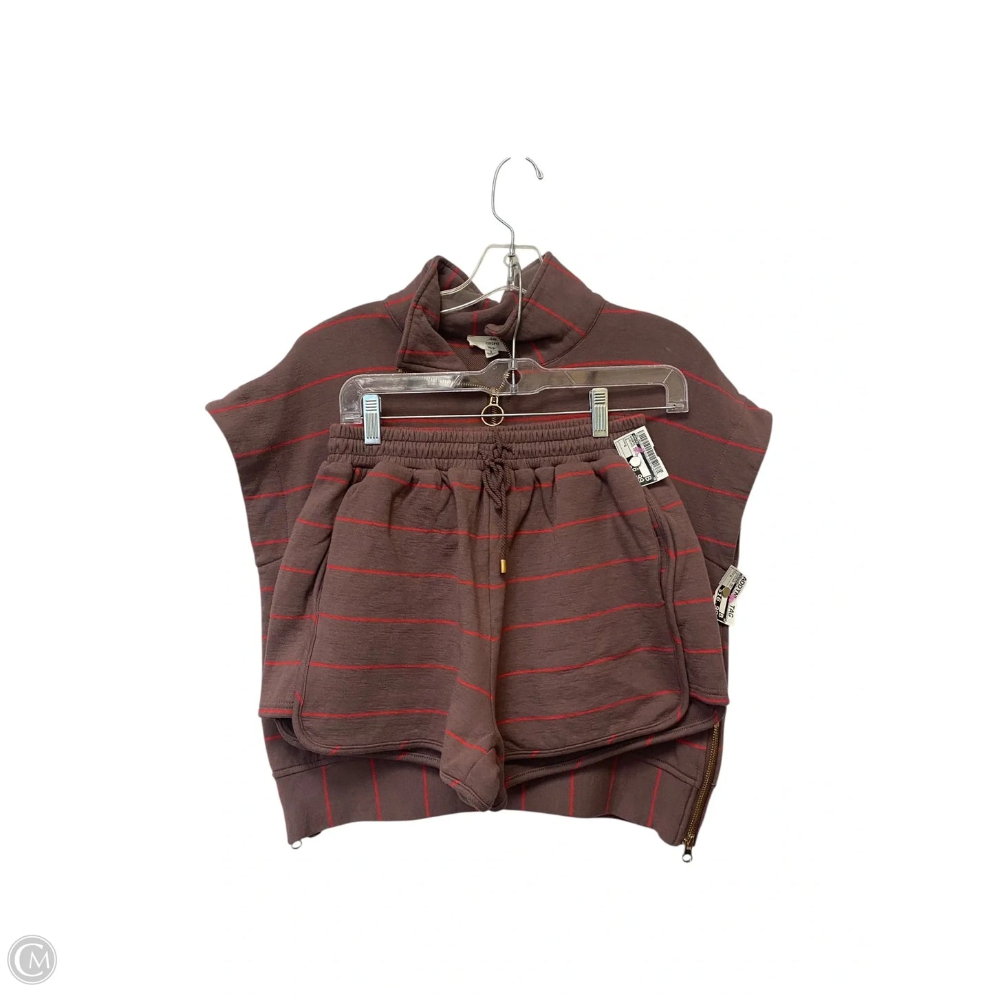 Shorts Set By Entro In Striped Pattern, Size: S