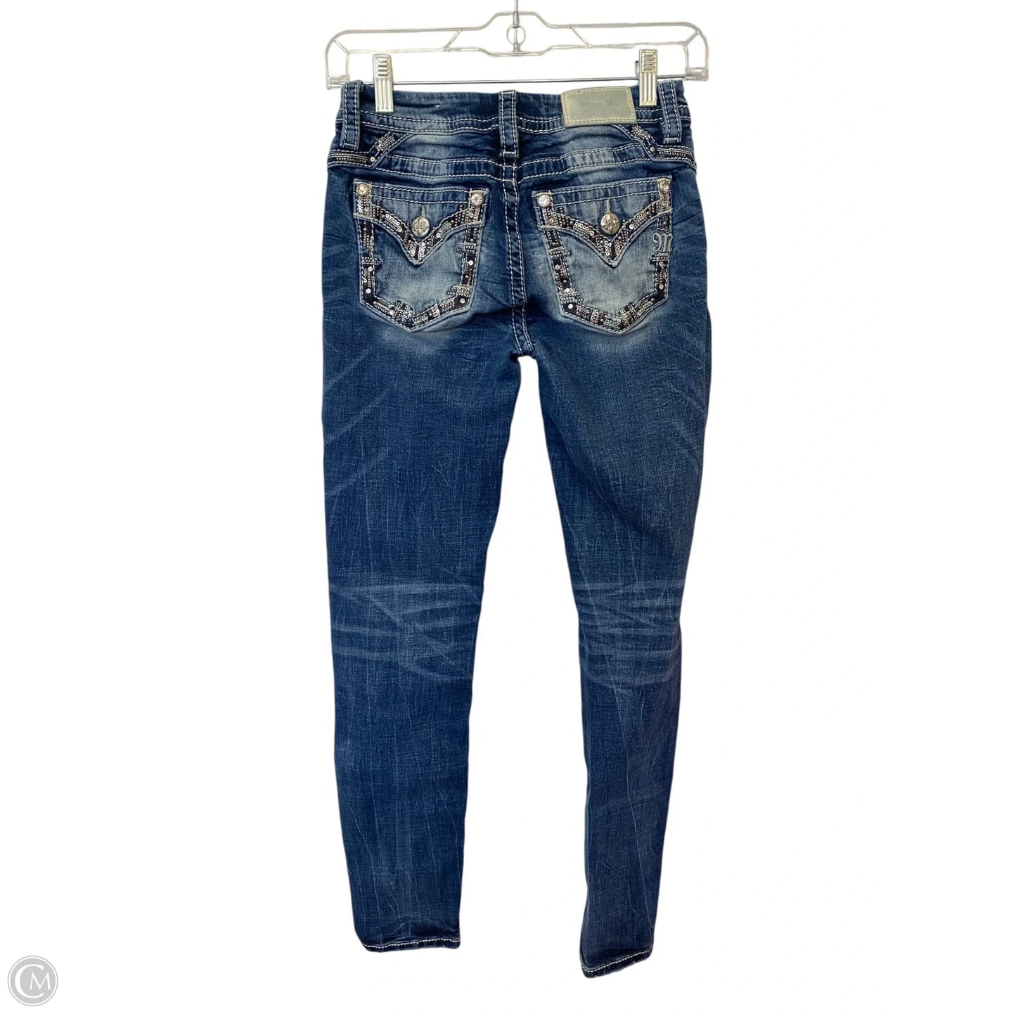 Jeans Skinny By Miss Me In Blue Denim, Size: 0