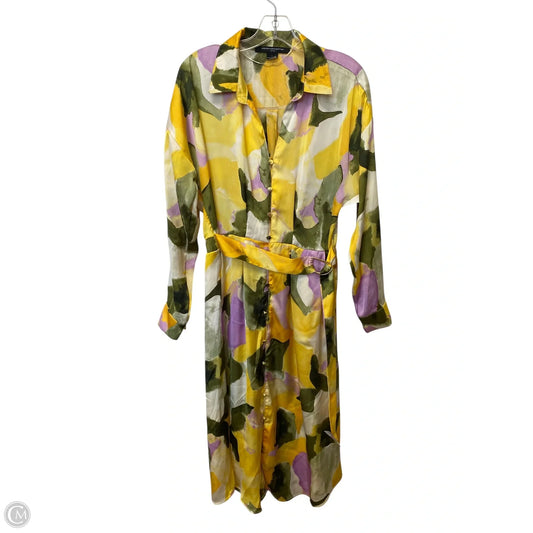 Dress Casual Midi By French Connection In Multi-colored, Size: L