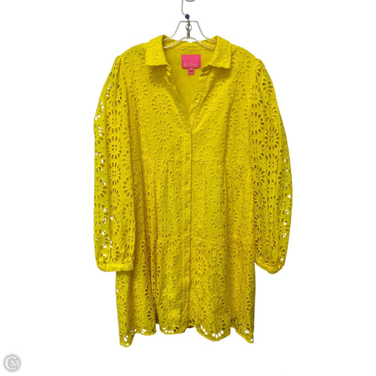Dress Designer By Lilly Pulitzer In Yellow, Size: 12