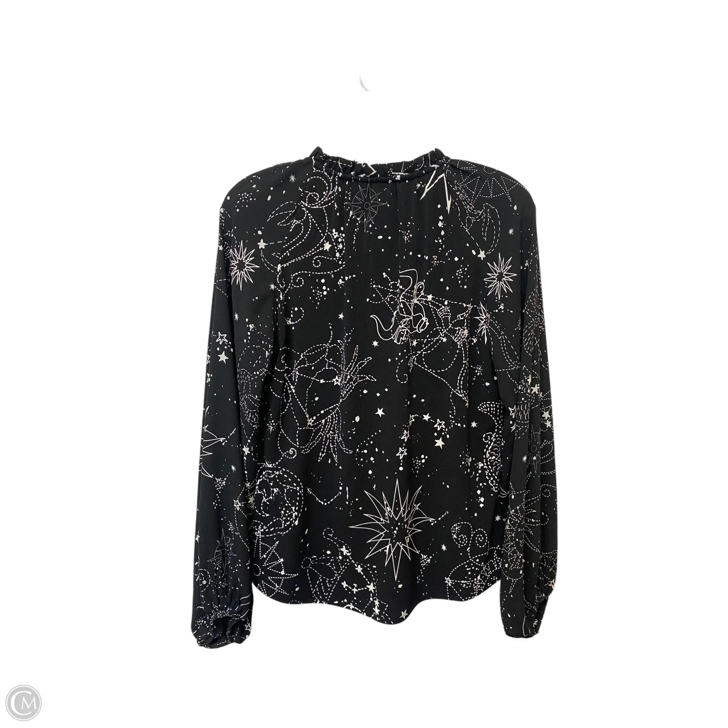 Top Long Sleeve By White House Black Market In Black, Size: S