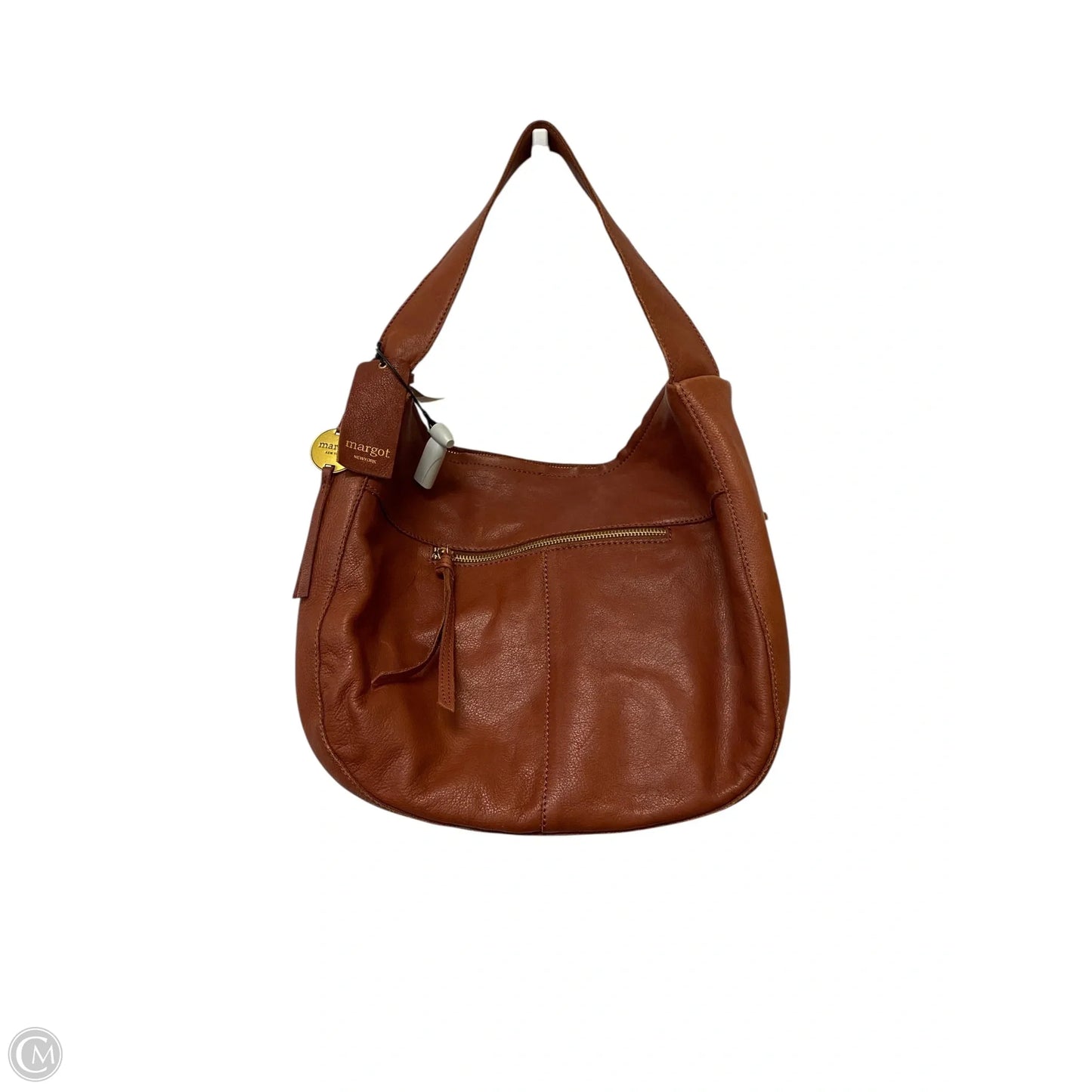 Handbag Leather By Margot, Size: Large