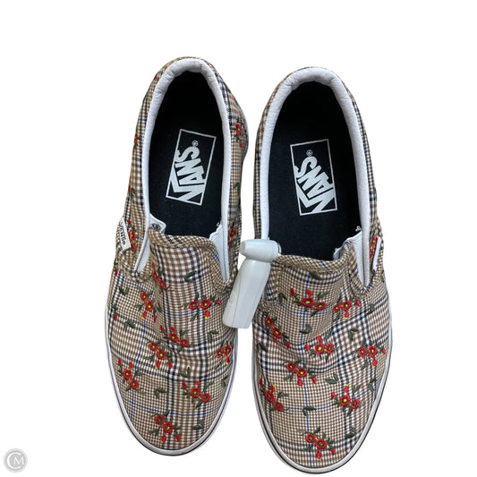 Shoes Flats By Vans In Floral Print, Size: 6.5